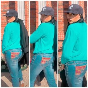 Rocawear Blue Jeans with Multicolor Pocket Detail SY